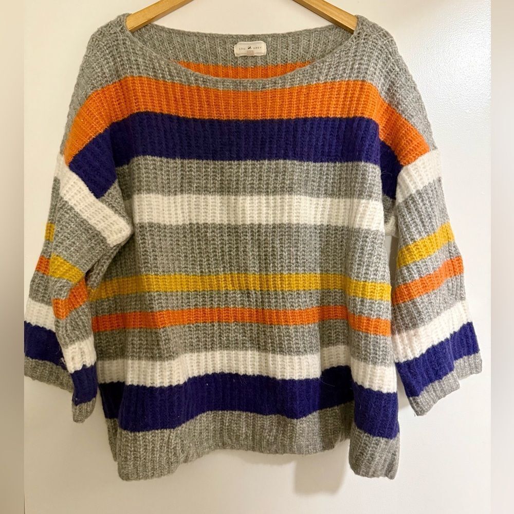 Cozy Lou & Grey multicolor scoop neck sweater, Size M.  Great condition!